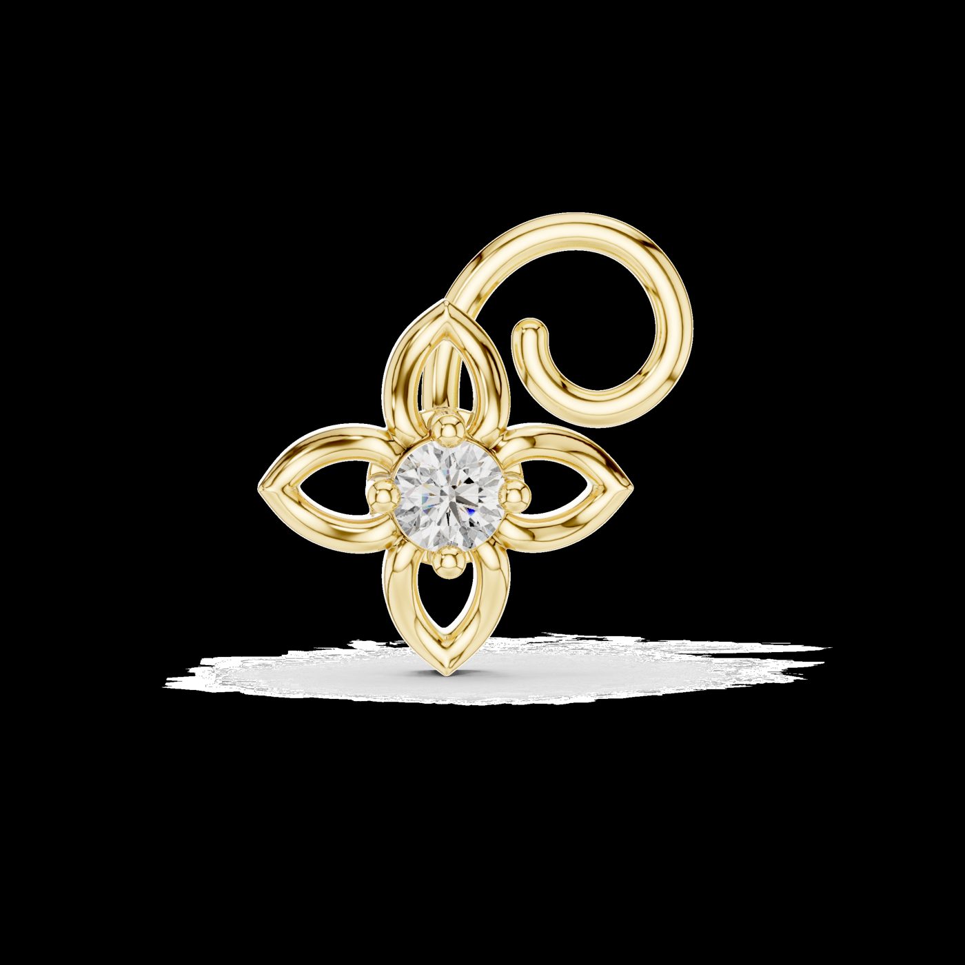 Diamond stud earrings