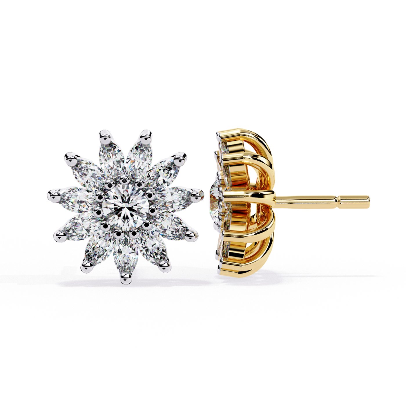 Butterfly diamond earrings